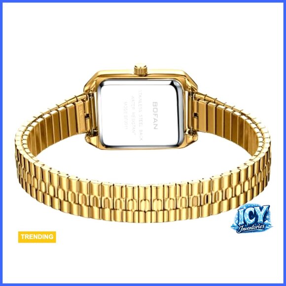 Stainless Steel Expansion Band Quartz Wrist Watch Water Resistant main image 6